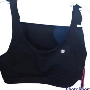 JUICY COUTURE black sports bra/top size medium